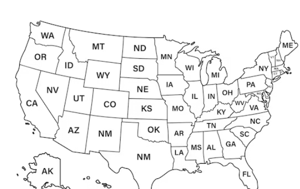 Labeled:Uj3t4zt70_Q= State Map